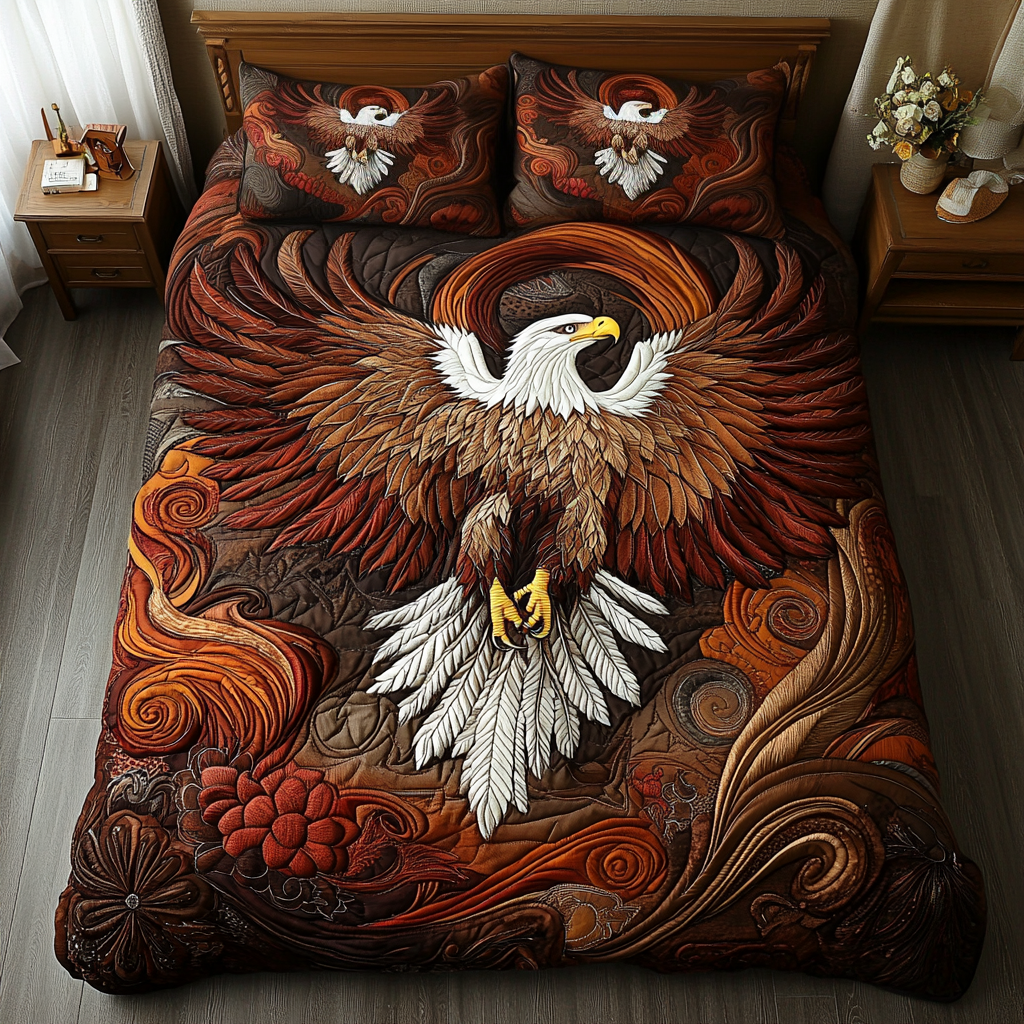 Storm Glide 3-Piece Quilted Bedding Set NCU0VH1735