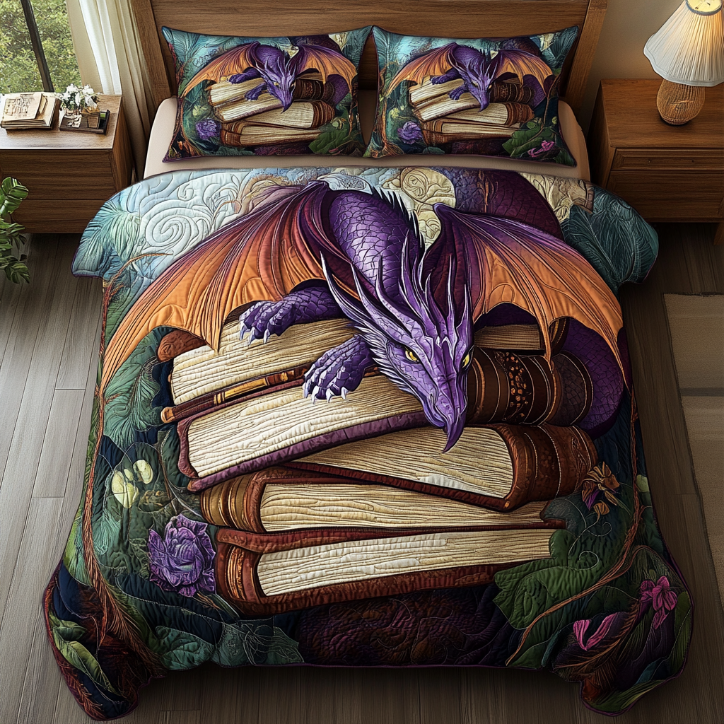 Storm Serpent 3-Piece Quilted Bedding Set NCU0DK4849