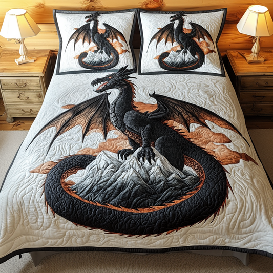 Stormborn Fury 3-Piece Quilted Bedding Set NCU0DV2403