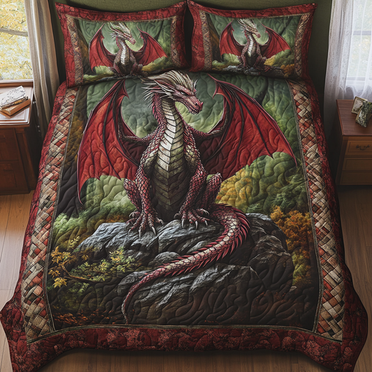 Stormfang 3-Piece Quilted Bedding Set NCU0DV2510