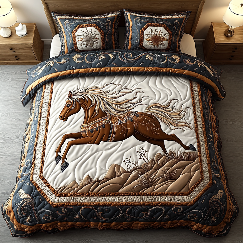 Stormrider Studio 3-Piece Quilted Bedding Set NCU0DV2857
