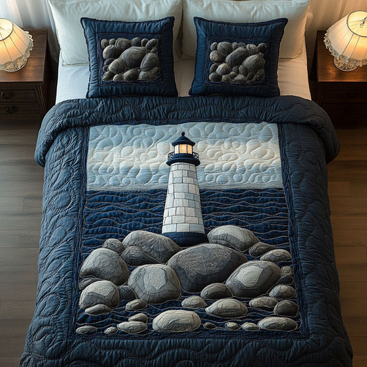 Stormy Coast 3-Piece Quilted Bedding Set NCU0NT4697