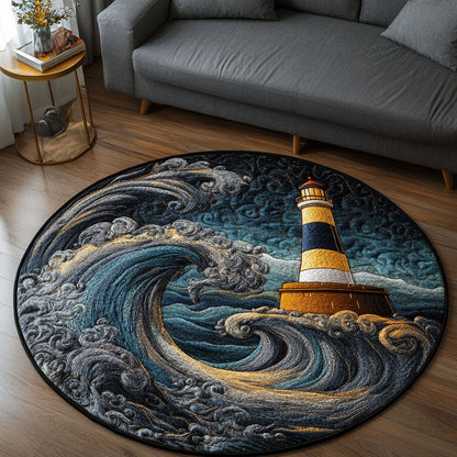 Stormy Seas Quilted Round Mat NCU0NT5473