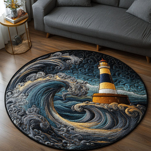 Stormy Seas Quilted Round Mat NCU0NT5473