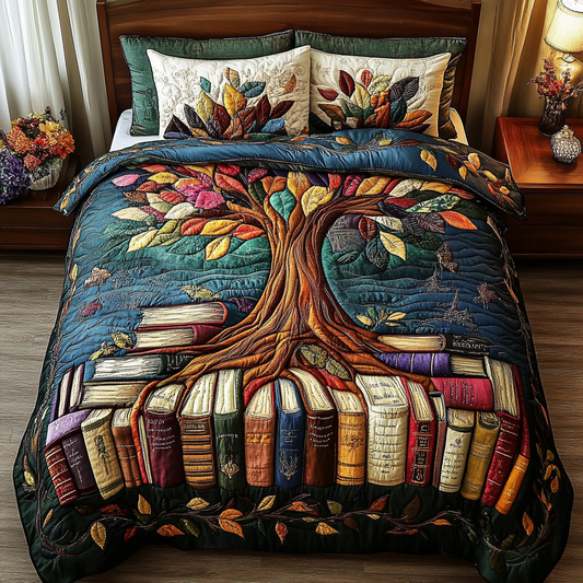 Story Slumber 3-Piece Quilted Bedding Set NCU0VH4308