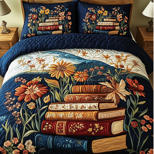 Storybook Charm 3-Piece Quilted Bedding Set NCU0DK4789