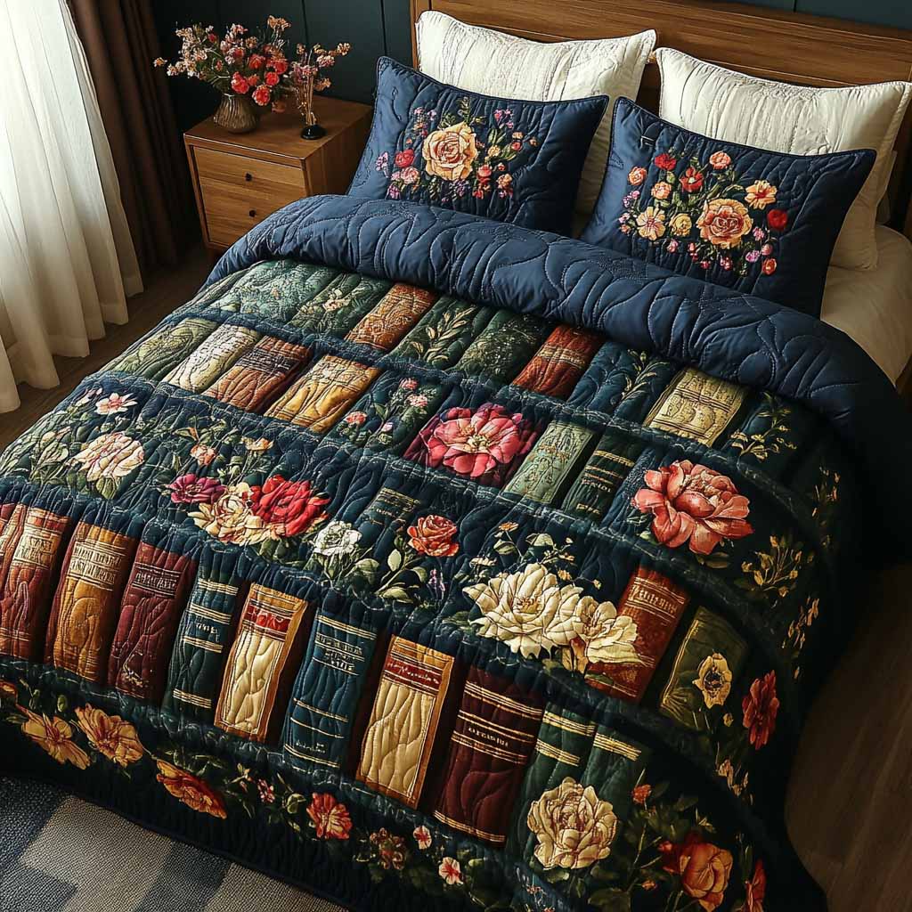 Storybook Charm 3-Piece Quilted Bedding Set NCU0XD2625