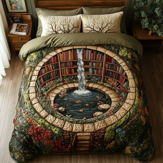 Storybook Haven 3-Piece Quilted Bedding Set NCU0PT5633