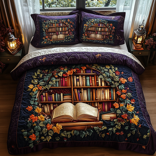 Storytime Serenity 3-Piece Quilted Bedding Set NCU0DV2073