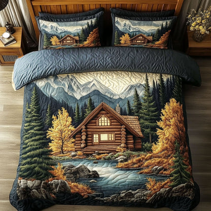 Streamside Charm 3-Piece Quilted Bedding Set NCU0PT7020
