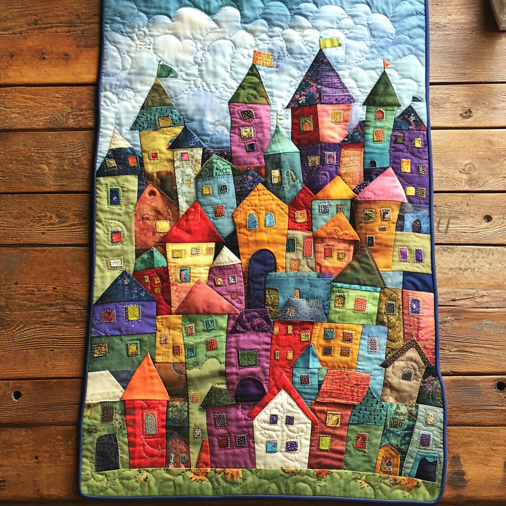 Street Life Quilted Table Runner NCU0DK7951