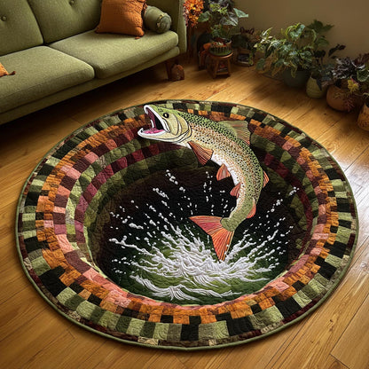 Strike the Depths Quilted Round Mat NCU0DV9600