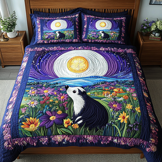 Stripe And Shadow 3-Piece Quilted Bedding Set NCU0DK4341