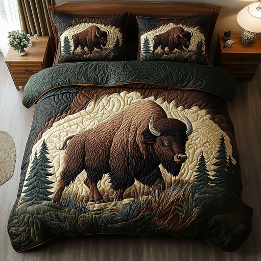 Strong Horizon 3-Piece Quilted Bedding Set NCU0VH4592
