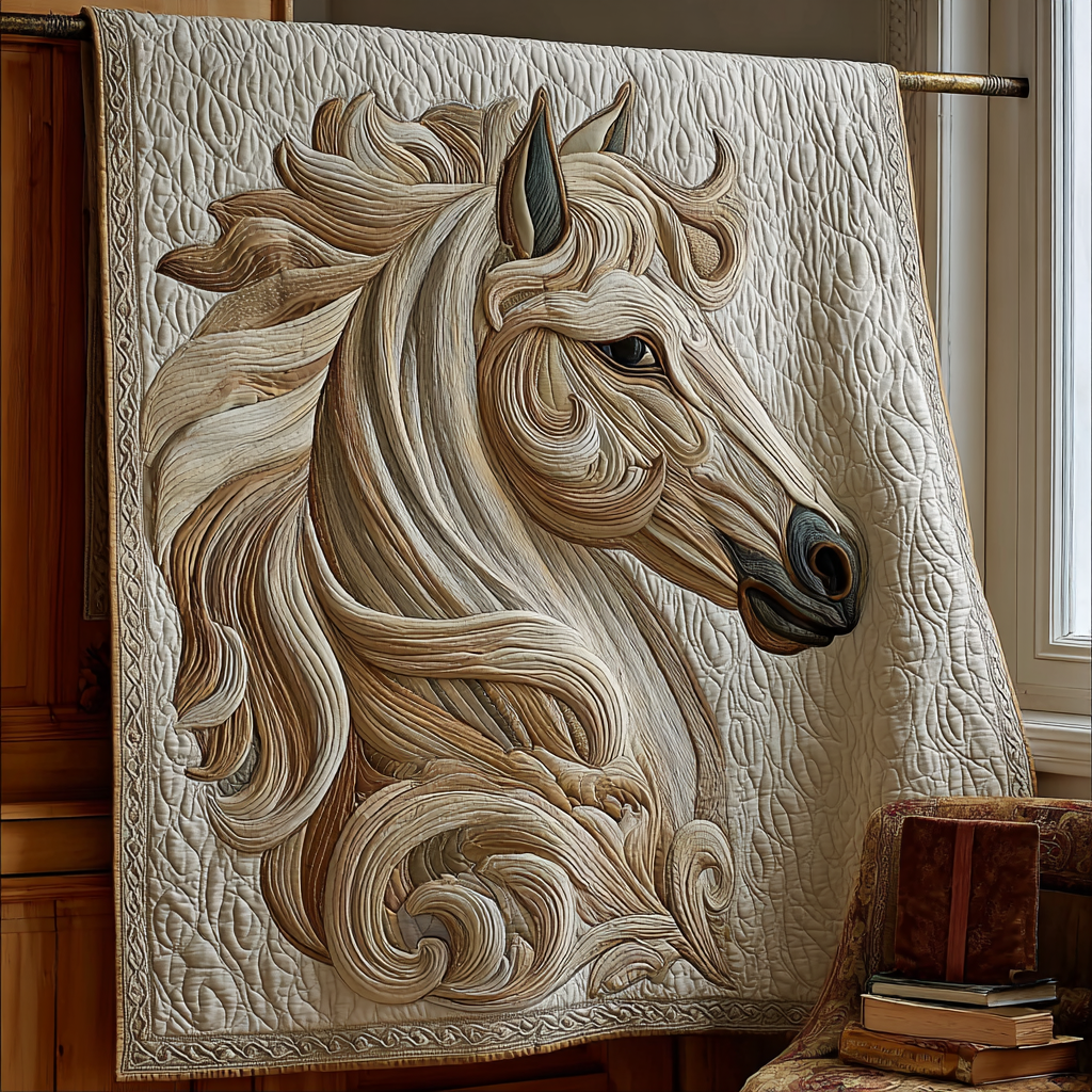 Strong Horse Quilted Blanket NCU0DK8399