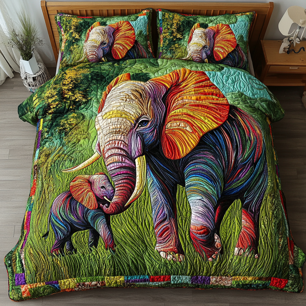 Strong Spirit 3-Piece Quilted Bedding Set NCU0DK6814