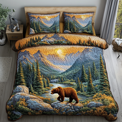 Strong Wilderness 3-Piece Quilted Bedding Set NCU0DK6825