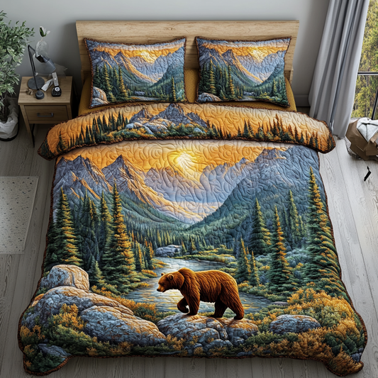 Strong Wilderness 3-Piece Quilted Bedding Set NCU0DK6825
