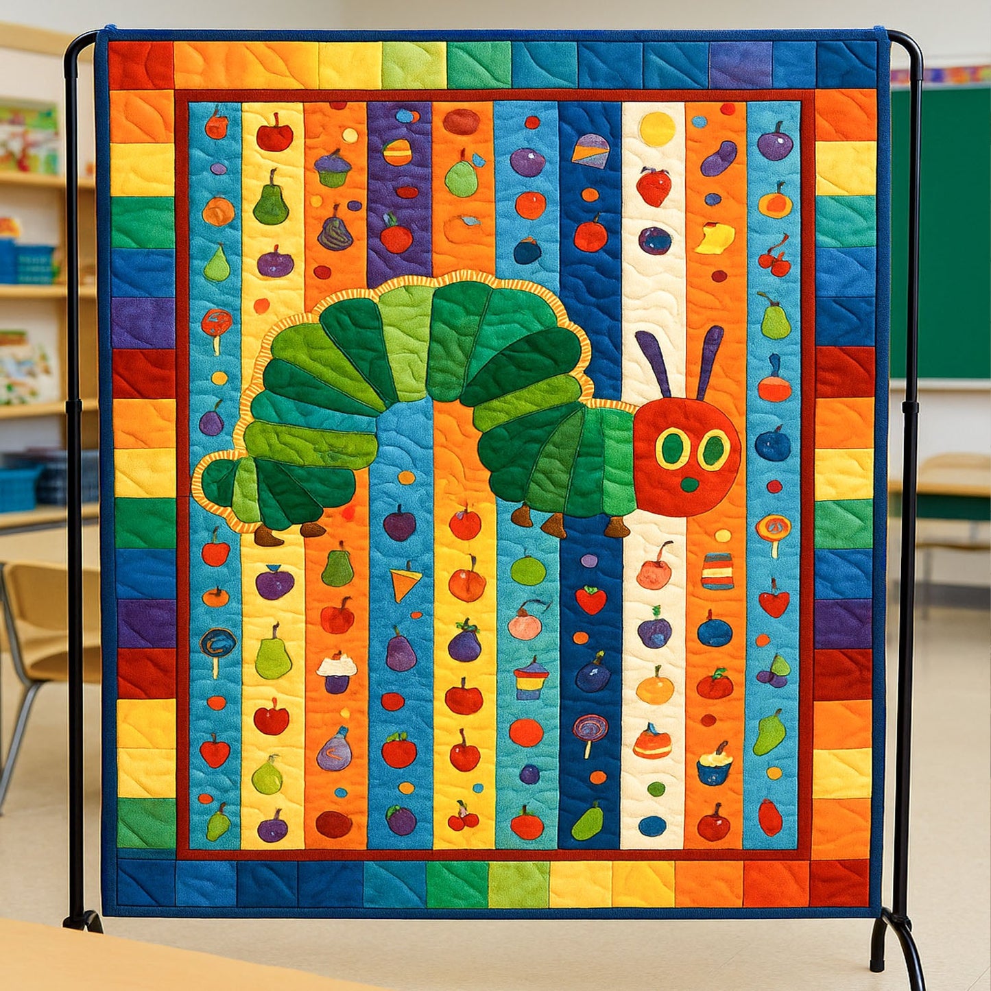 Study Time Stripes Quilted Blanket NCU0PT7198