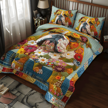 Sturdy Bulldog Strenght 3-Piece Quilted Bedding Set NCU0DV1678