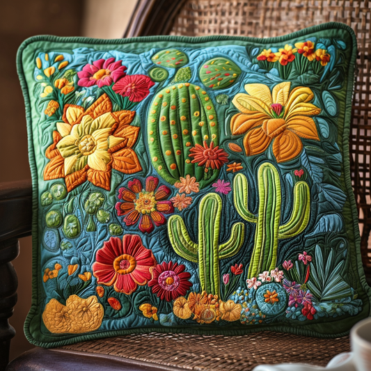 Succulent Bliss Quilted Bedding Pillow Case NCU0PT4626