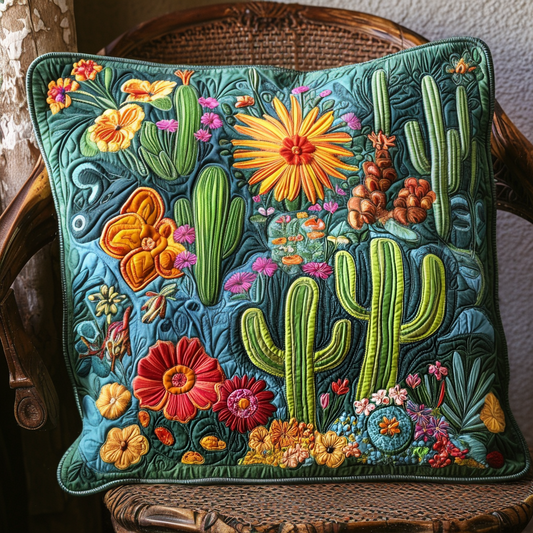 Succulent Bliss Quilted Pillow Case NCU0PT4627