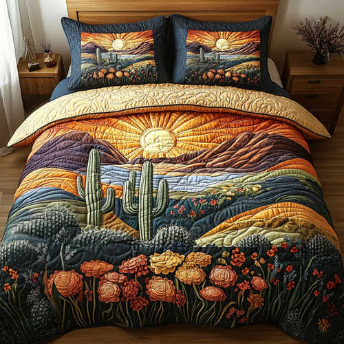 Succulent Sands Quilted Bedding Set NCU0DV5006