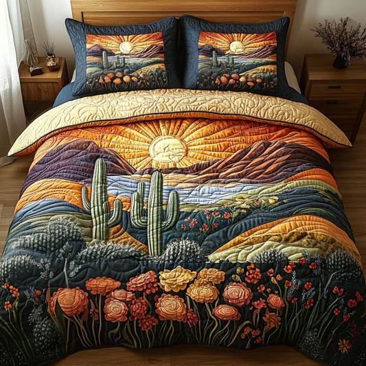 Succulent Sands Quilted Bedding Set NCU0DV5006