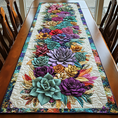 Succulent Dreams Quilted Table Runner NCU0DK5823