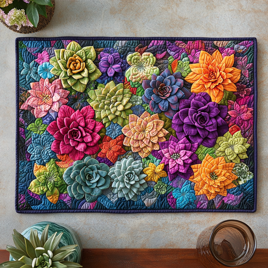 Succulent Garden Quilted Place Mat NCU0DK6360