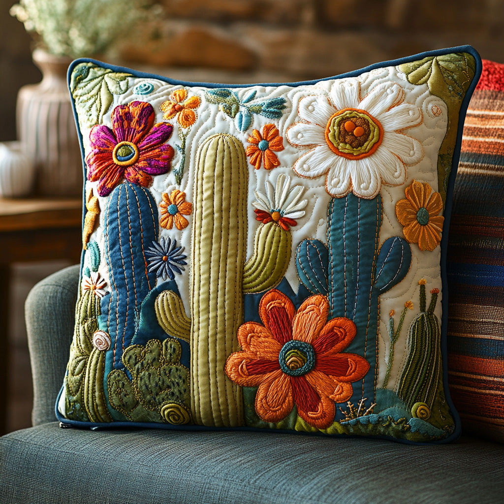 Succulent Sunset Quilted Pillow Case NCU0PT8883