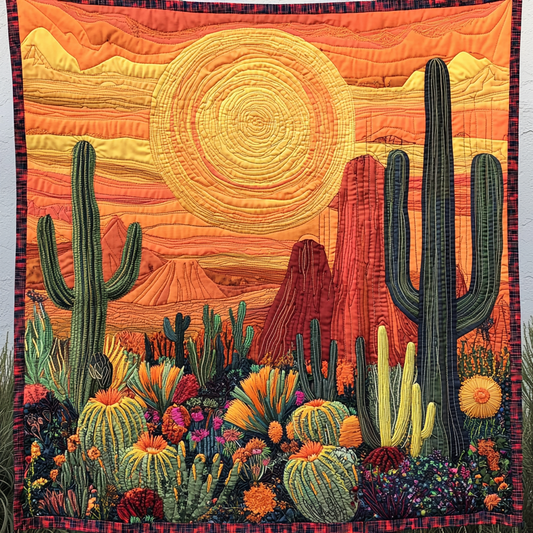 Succulent Symphony Quilted Blanket NCU0DV4163