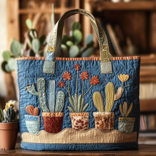 Succulent Whispers Quilted Tote Bag NCU0PT8461