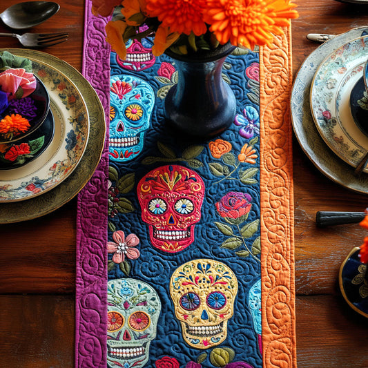 Sugar Bloom Quilted Table Runner NCU0PT8813