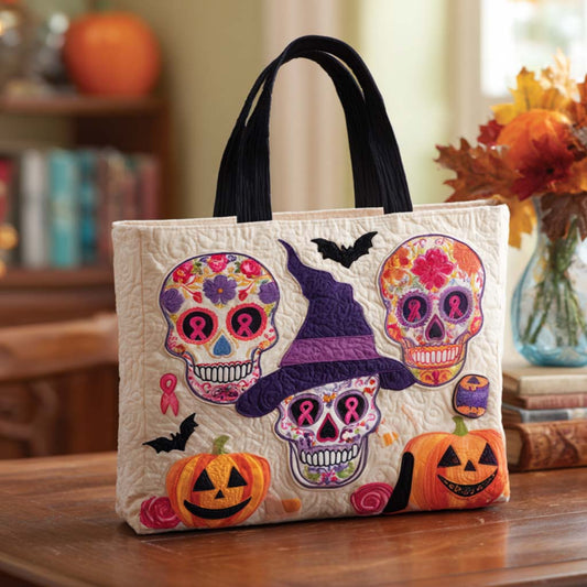 Sugar Skull Magic Quilted Tote Bag NCU0NT9457