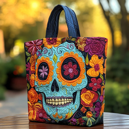 Sugar Skull Spirits Quilted Tote Bag NCU0DV7341