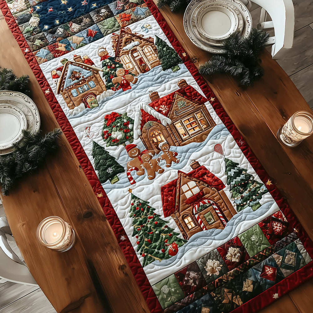 Sugarland Scene Quilted Table Runner NCU0TH3372
