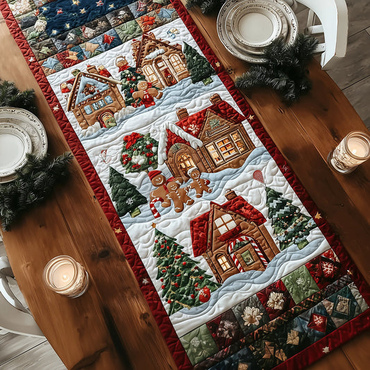 Sugarland Scene Quilted Table Runner NCU0TH3372