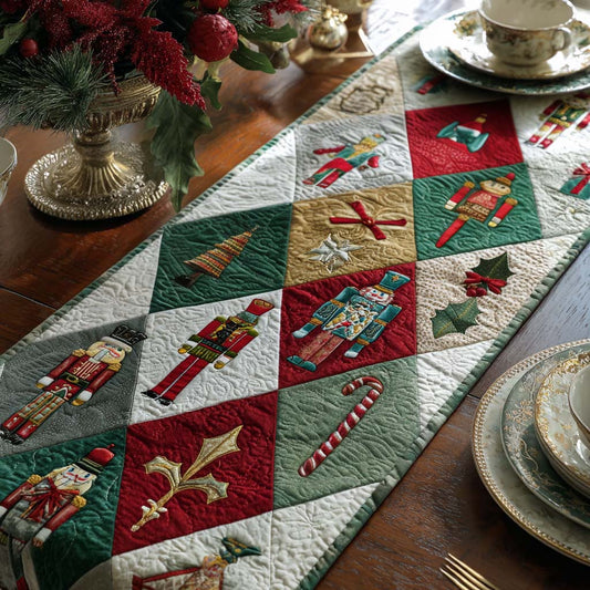 Sugarplum Dreams Quilted Table Runner NCU0PT9548