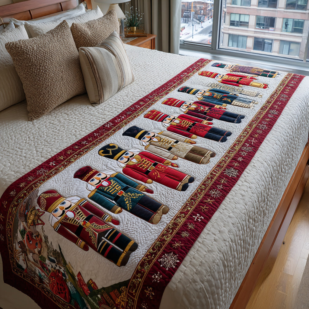 Sugarplum Guard Quilted Bed Runner NCU0DV7511