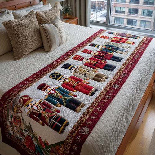 Sugarplum Guard Quilted Bed Runner NCU0DV7511