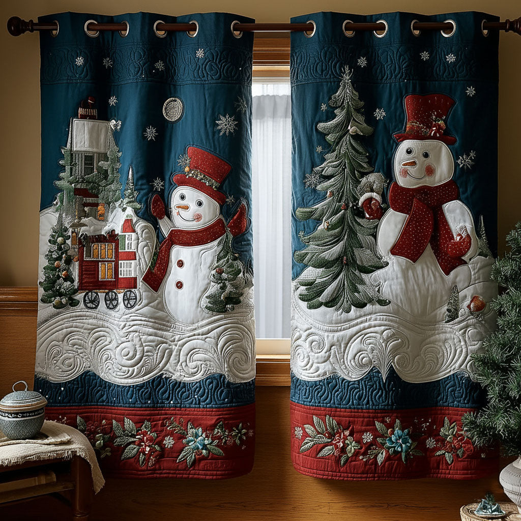 Sugarplum Lane Quilted Curtains NCU0PT10212