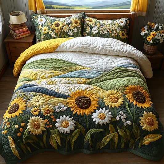Summer Daisy Quilted Bedding Set NCU0DV4798
