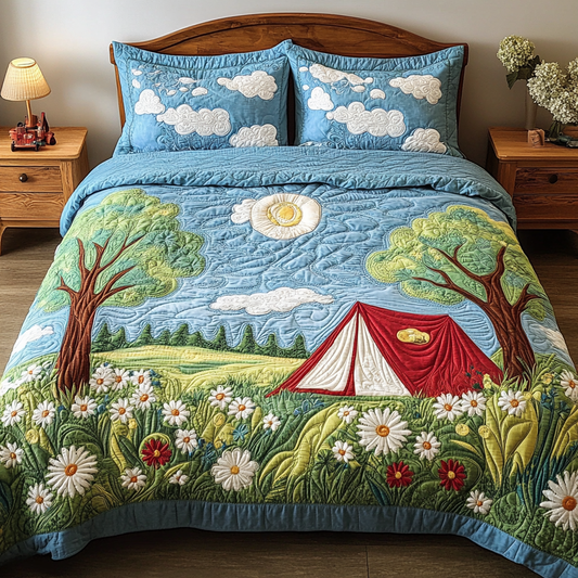Summer Bliss 3-Piece Quilted Bedding Set NCU0VH4043