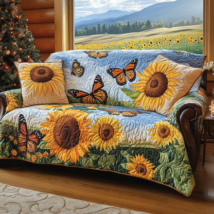 Summer Bloom Quilted Sofa Cover NCU0DV8575