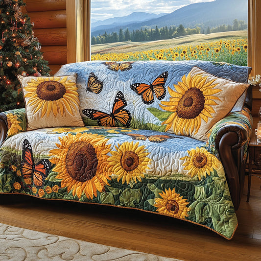 Summer Bloom Quilted Sofa Cover NCU0DV8575