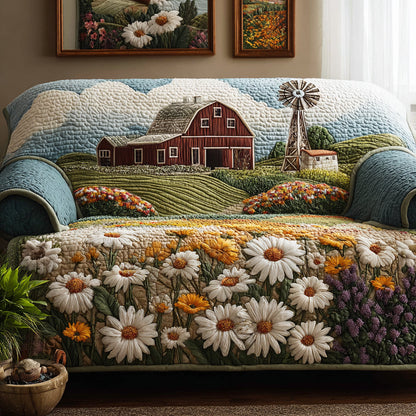 Summer Bloom Quilted Sofa Cover NCU0DV8988