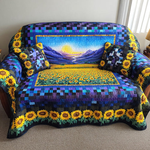 Summer Bloom Quilted Sofa Cover NCU0TD1961