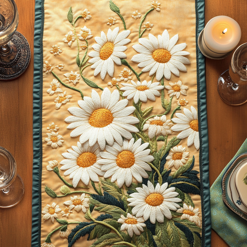Summer Bloom Quilted Table Runner NCU0VH4845