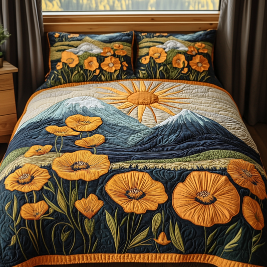 Summer Burst 3-Piece Quilted Bedding Set NCU0DV4922